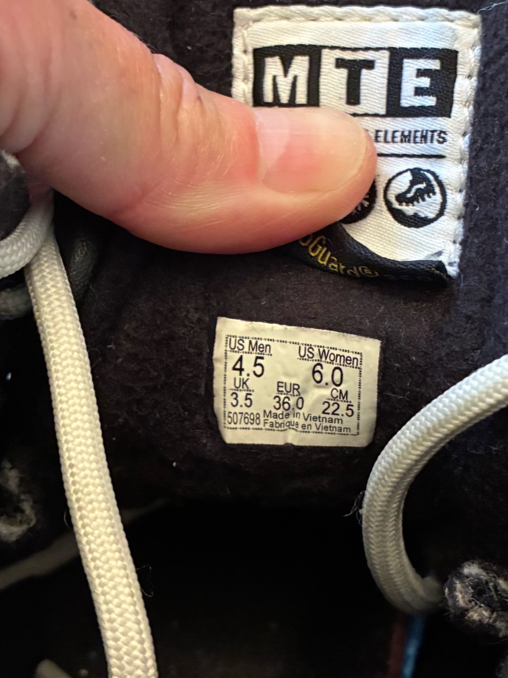 Vans SK8 Hi MTE Black Daisy Print Boot Sneakers - Picture 9 of 9